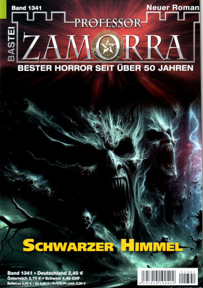 Heft 1341; schwarze, raubtierhafte Fratzen mit leeren Augenhöhlen